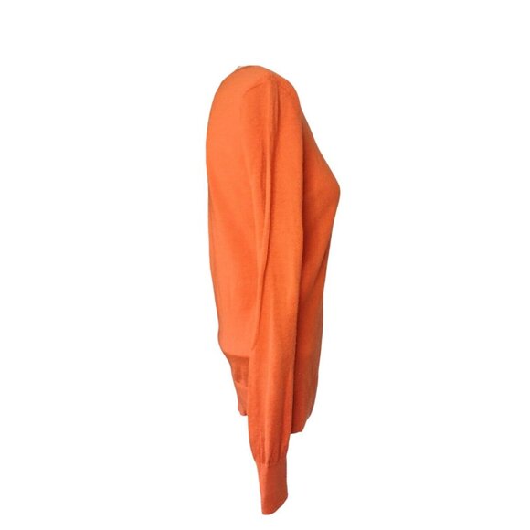 The Limited Wool Blend Lightweight Sweater Size M Pumpkin Classic Fall - Picture 3 of 8